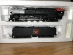 Bachmann Steam Locomotive Northern 4-8-4 Burlington Route, Kadee Couplers. Fixed Price $80.00.