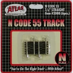 Atlas Scale New 2026 Code 55 Track .75 Straight (6 Pieces) 2008. Fixed Price $12.42.