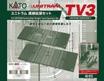 Kato 40-813 TV3 Unitram Straight Track Expansion Set Scale. Fixed Price $92.80.