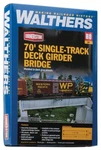 Walthers Ho Scale 30' Single-track Railroad Deck Girder Bridge Kit 933-4505. Fixed Price $18.73.