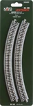Kato 20-120 Unitrack 3/8" Radius Curve 4PCS. Fixed Price $10.22.
