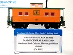 Ho Scale Bachmann Silver Series Northest Steel Caboose #661 Maine Central #16804. Fixed Price $16.99.