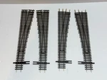 Lot Of 4 - Ho Scale Shinohara Code 100 #6 Right & Left Hand Turnout Switch Track. Fixed Price $59.99.