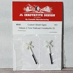 Jl Innovative Design 846 Custom Deluxe Rr Crossbucks White & Black Pack Of 2 Ho. Fixed Price $7.95.