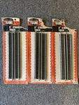 Vintage Life-like Trains 9" Straight Track 4 Pieces T-600 New Pack 3 Total. Fixed Price $13.00.