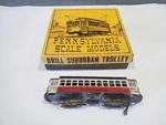 Vintage Scale Trolley Model Brill Suburban Metal Seaview Traction Ho. Fixed Price $109.29.