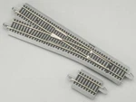 Bachmann E-z Command Track #5 Left Turnout Nikel / Silver Ho 44132. Fixed Price $64.99.