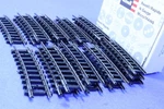 Box Of 20 Revell / Rapido Scale 8" Radius 15 Degree Curved Snap Tracks N-4134. Fixed Price $9.99.