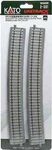Kato Ho Code 83 Concrete Tie Large-radius Curve Unitrack 63-1/4IN 16 2-331. Fixed Price $22.98.
