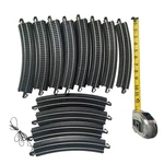 Vtg Lot Of 12 Bachmann E-z Track Railroad Curve Parts Replacements. Fixed Price $18.40.