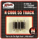 Atlas 2008 Scale Code 55 3/4" Straight Track 6 Pack New Free Shipping. Fixed Price $8.49.