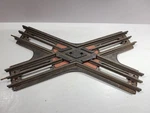 Vintage Lionel 020X Gauge 3-RAIL Crossing Track Black Pressed Steel Section. Fixed Price $12.99.