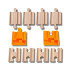 Orbrium 8 Pcs Wooden Train Track Adapters Male-male Female-female Fit Brio Thom. Fixed Price $25.30.