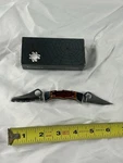 Nos Rare Spyderco Micro Dyad Jigged Scales C112P&S. Fixed Price $281.99.