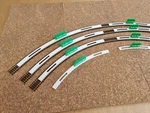 Ho /oo And Scale Model Railroad Track Radius Gauges. Fixed Price $32.57.