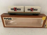 Tyco Sea Land Piggyback Trailers On 50 Flat Car, 3528 New. Fixed Price $19.47.