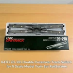 Kato 20-210 Double Crossover Track Switch For Scale Model Train Set Railsystem. Fixed Price $71.00.