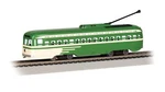 Bachmann 60513 Ho Scale Pcc Streetcar - Green And Cream. Fixed Price $139.99.