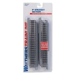 Walthers Trainline 931-1351 Ho Power-loc Track 9" Straight Section, 4PK. Fixed Price $13.50.