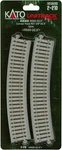Kato Ho Gauge Curved Track R550-22.5 4 Pieces 2-210 Model Railroad Supplies. Fixed Price $22.64.