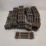 50 Pcs Huge Lot Of Lionel O27 Gauge Steel Train Track Straights Curves. Fixed Price $74.99.