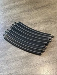Bachmann Ho Curved E-z Track Black 18 Degree 30 Radius With Rerailer Set Of 6. Fixed Price $14.89.
