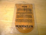 Marklin Ho 0206 Track Template Nice!. Fixed Price $19.99.