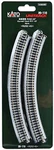 Kato 20-110 Unitrack 11"-45-DEGREE Radius Curved (4). Fixed Price $9.19.