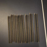 Ho 8 Straight Model Railroad Track Pieces Brass Plastic Ready To Go. Fixed Price $29.99.