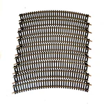 Garnet Ho Scale R18" Radius Curved Track - Lot Of 9. Fixed Price $5.99.