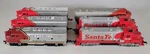 Lot Of Santa Fe Locomotive Trains Bachmann Ahm Tyco 5628 307 5028 Vintage #j. Fixed Price $89.97.
