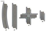 Walthers Trainline Ho Scale Power-loc Track FIGURE-8 Set 931-1362. Fixed Price $48.39.