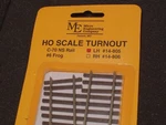Micro Engineering #14-805 Turnout Left Hand Code 70 Lh. Fixed Price $42.95.
