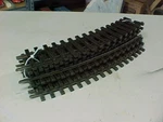 9 Lgb No. 1600 Scale Long Curved Brass Train Tracks - Used Garden Railroad. Fixed Price $90.00.