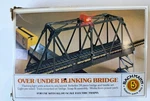 Bachmann #46-1222 Ho Scale Over/under Blinking Light Tressel Bridge, Xtras Read. Fixed Price $9.95.