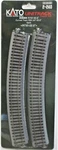 Ho Scale Kato Unitrack 2-240 Curve 28-3/4" 730MM Radius Pkg (4). Fixed Price $21.25.