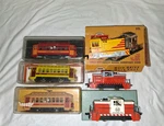 Tyco & Auburn Ho Mixed Lot Trolley Cars Switchers Box Model Railroad. Fixed Price $79.99.
