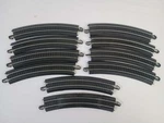 Lot Of 10 Ho Scale Bachmann Ez Track 18" R30 Curve + Rerailer. Fixed Price $24.00.