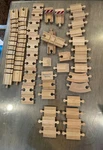Orbrium Toys 41 Pcs Wooden Train Track Pieces Compatible With Thomas.... Fixed Price $39.00.