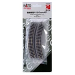 New Kato 150MM 6" Radius Curved Track 45-DEGREE (4) : Scale. Fixed Price $14.49.