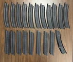 20 Power 101 Life Like Ho Scale Model Train Tracks 12 Curved 8 Straight Lot. Fixed Price $25.00.
