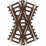 Atlas Ho Code 83 Crossing Nickel Silver W/brown Ties 25 Degrees 573. Fixed Price $18.98.