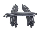 Bachmann E-z Track Ho 30 Degree 18"R Black Curve Railroad Train Lot Of 11. Fixed Price $35.97.