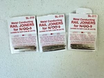 Pkgs Peco Streamline #SL-310 N/OO-9 Scale Metal Conducting Rail Joiners-nos. Fixed Price $14.99.