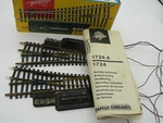 Pair Vtg Fleischmann 1724 Ho Electric Switches Right Left Tested Manual. Fixed Price $50.00.